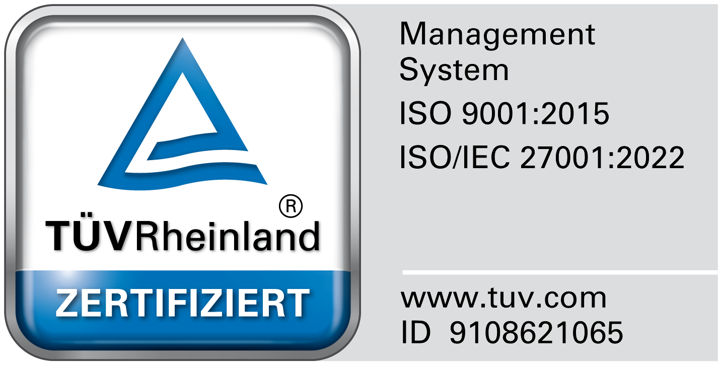 ISO 9001:2015 and ISO/IEC 27001:2022 certification